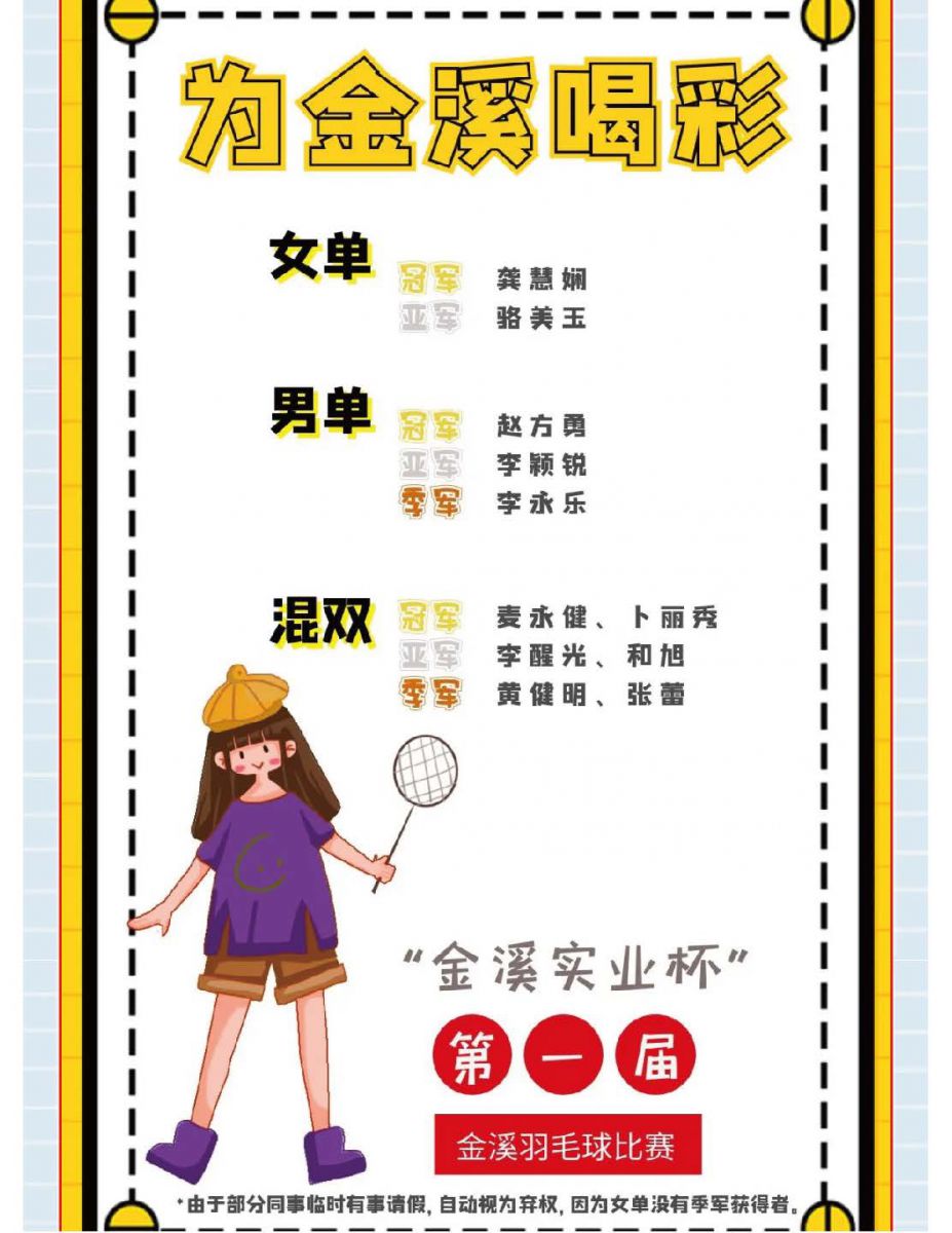 @金溪人，誰“羽”爭鋒！